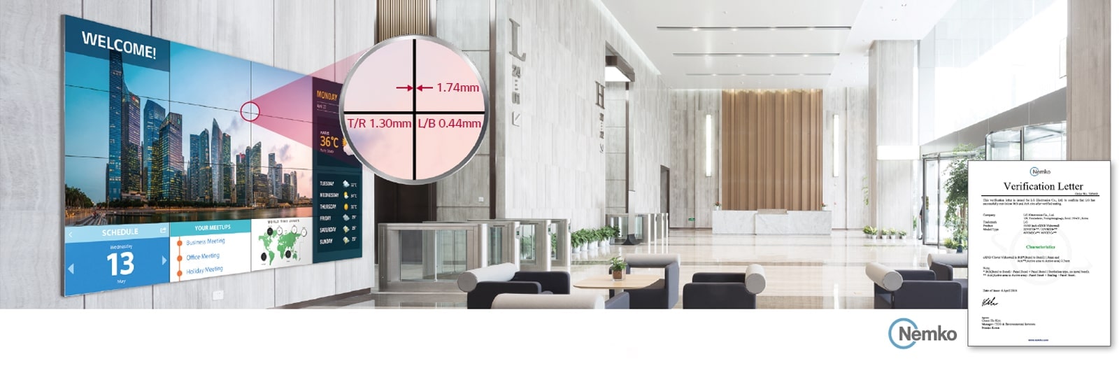 LG 55VH7J-H Seamless Large Screens